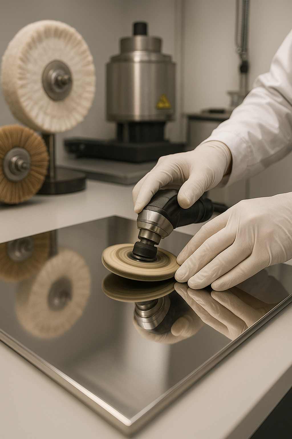 Stainless steel finishing and polishing