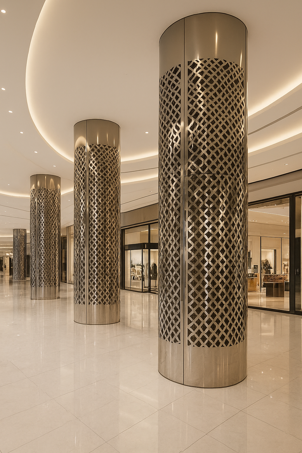 Luxury Mall Column Cladding
